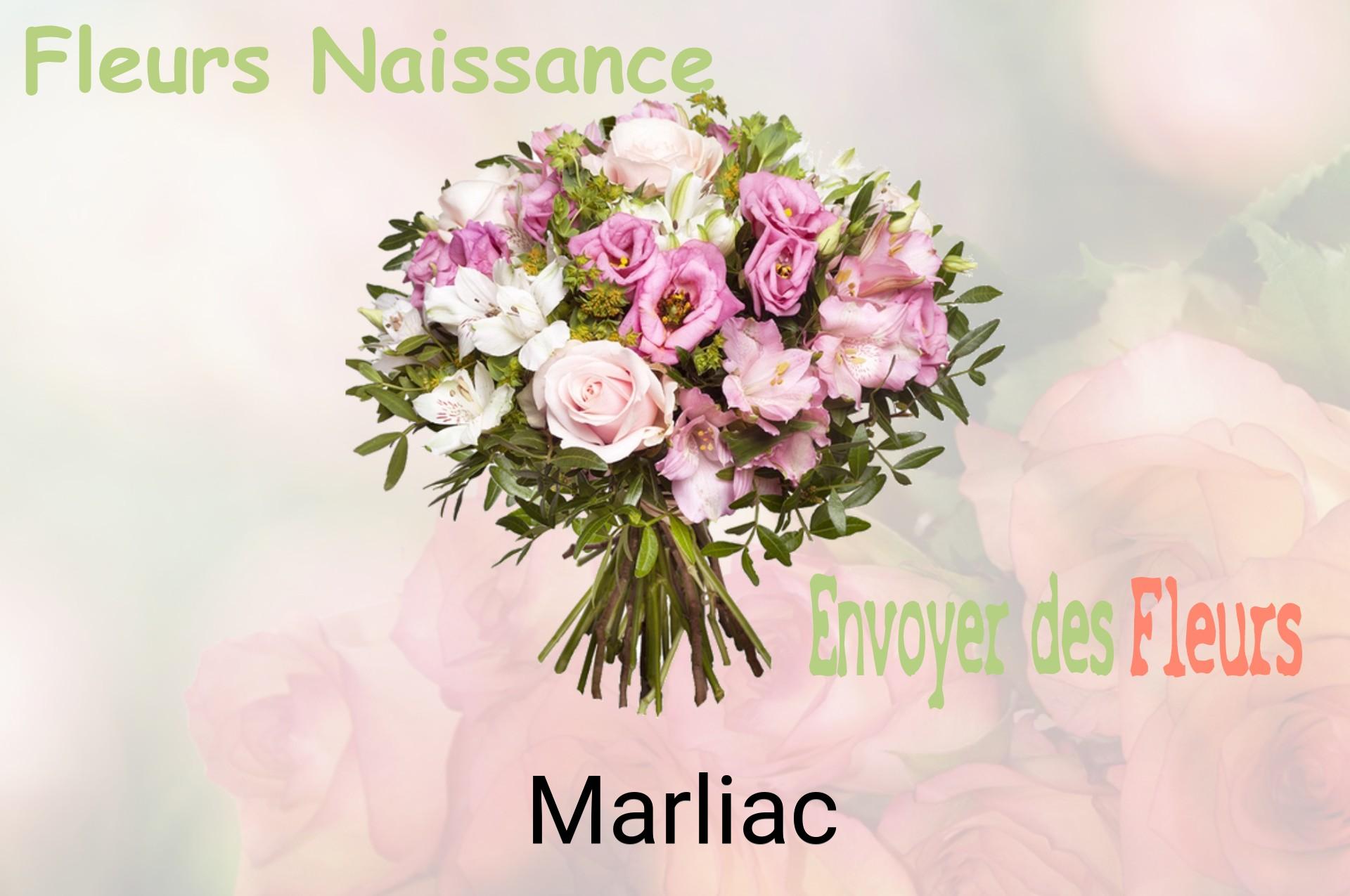 Bouquet de fleurs de naissance livré à Marliac